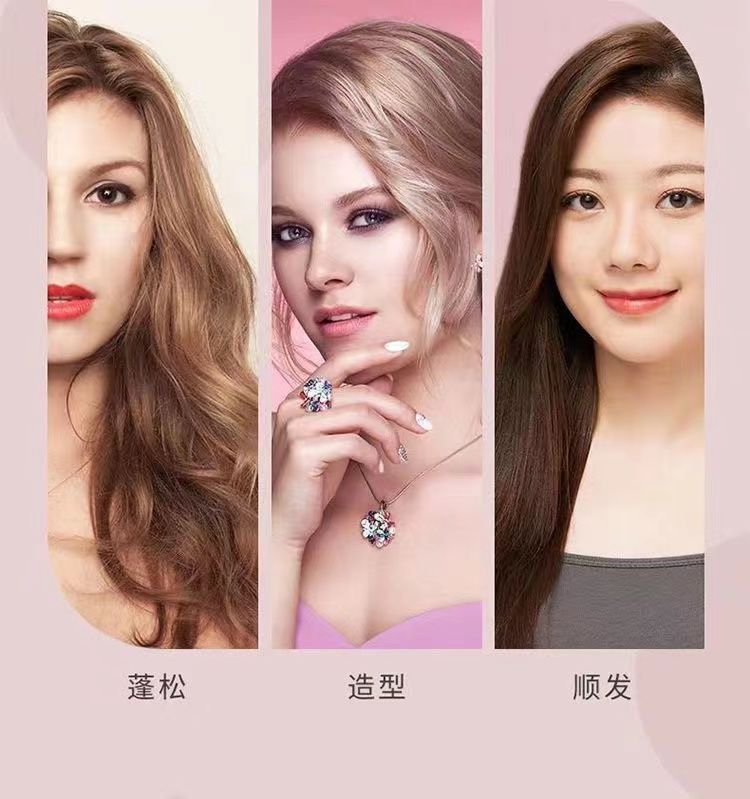 樱花粉蓬松排骨梳高颅顶排骨梳子大弯卷发梳按摩造型神器女家用梳详情3