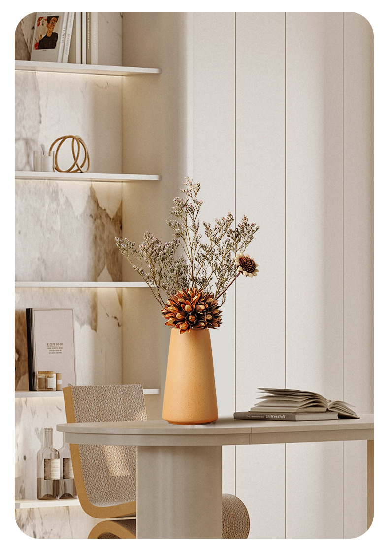 2026 Healing dry flower vase, small decorative item, living room coffee table, entrance hall sideboard, TV cabinet, high-end flower arrangement decoration pic 9
