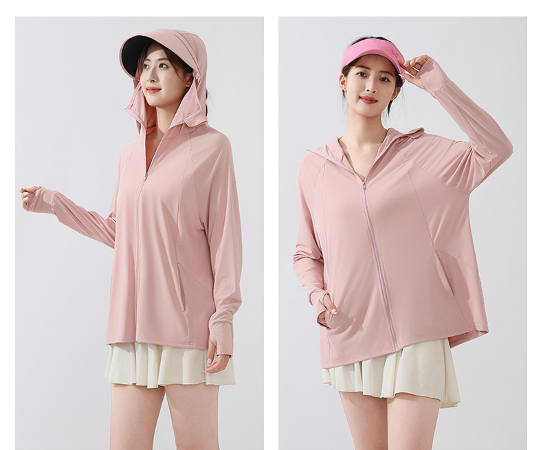 This is the same style of summer outdoor sun-protective clothing for both men and women. It is a loose and large-sized sun-protective garment with ice silk pic 32