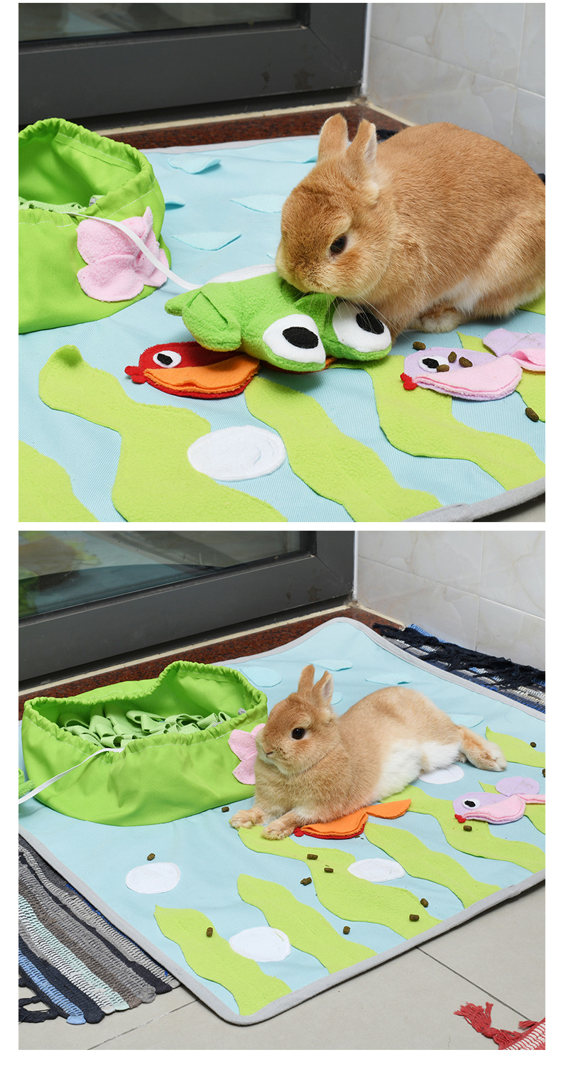 Rongka Pet Cross-border Summer Pond Frog Pet Food Storage Mat Dog Sniffing Mat Medium and Large Dog Training olfactory Intelligence and Boredom Fun Food Storage mat pic 9