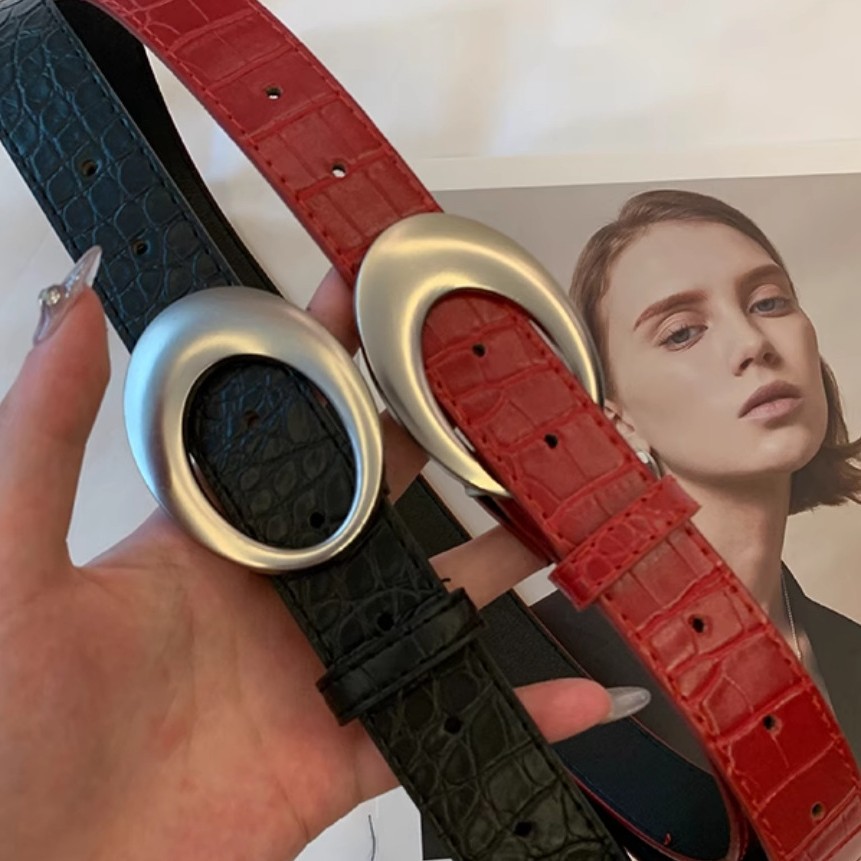 美式复古y2k腰带女红色简约高级配饰皮带设计感小众百搭2024新款详情4