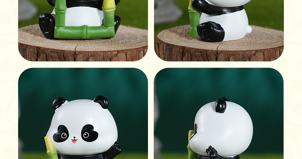 熊猫玩家潮玩盲盒可爱文创手办办公装饰电视柜摆件毛绒布艺公仔吉祥物车载玩具详情15