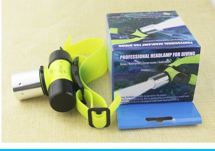 厂家销大功率 强光 潜水头灯T6 10W强光潜水灯强光头灯详情6