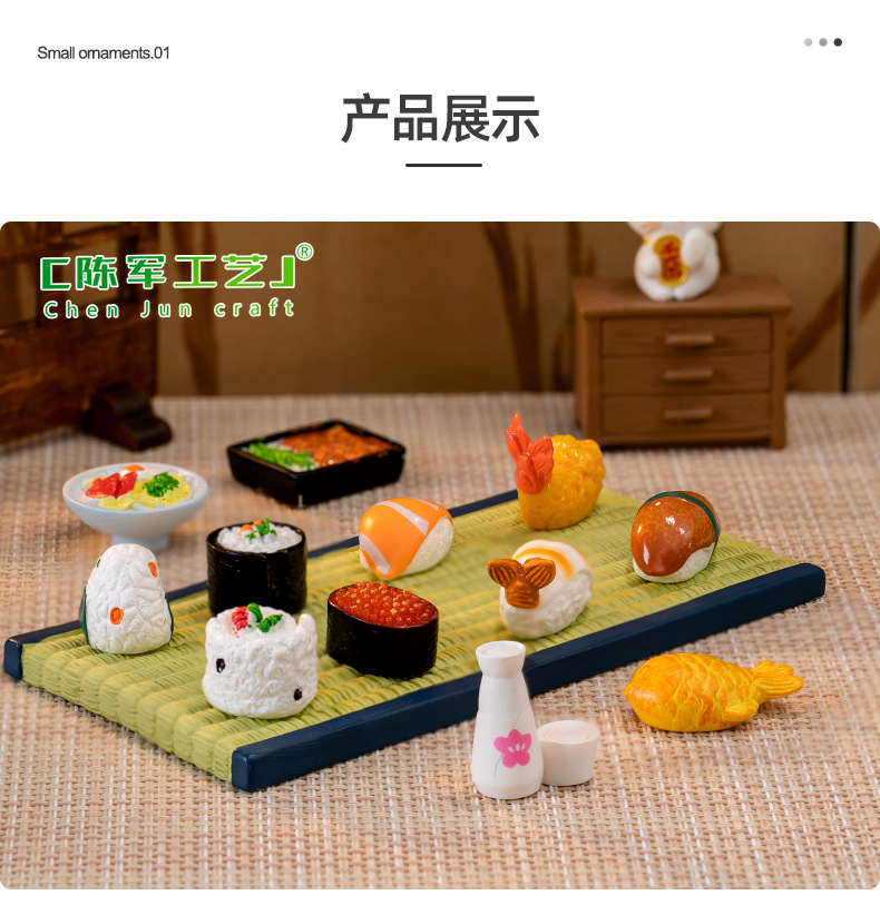 Micro-landscape creative simulation of Japanese cuisine, food play dollhouse, diy decorative accessories, miniature mini ornaments pic 38