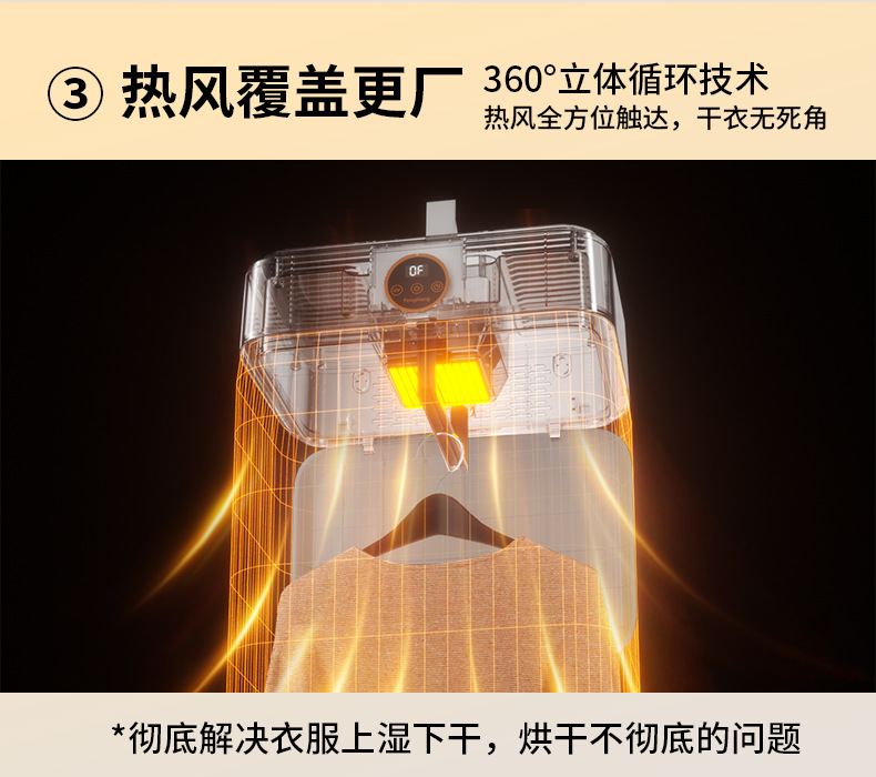 跨境外贸遥控干衣机便携式烘干机风干全自动衣物烘衣机可折叠家用宿舍P52详情31