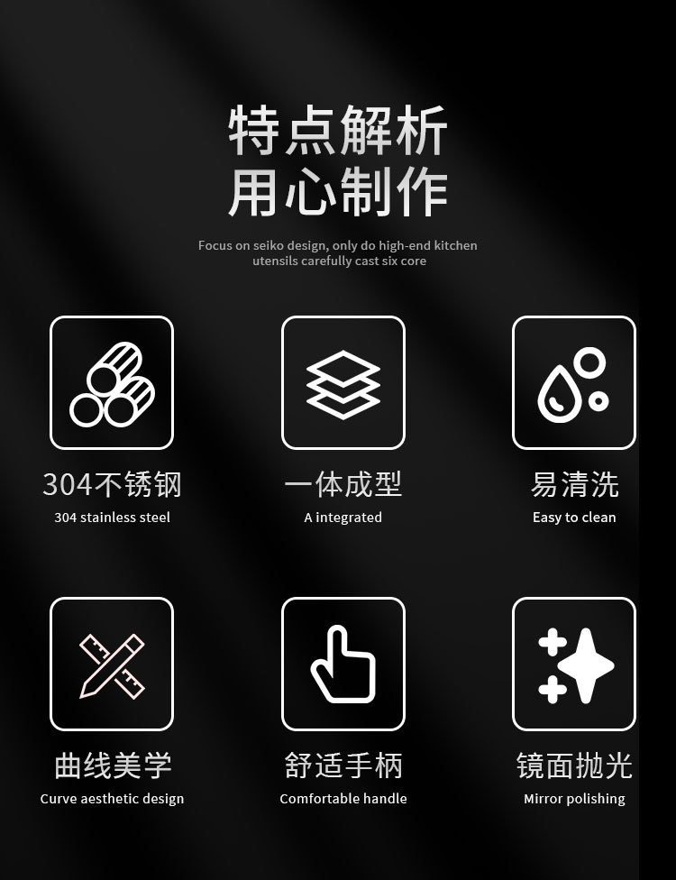 勺子316不锈钢韩式勺304高颜值餐具家用吃饭汤勺加厚甜品勺咖啡勺详情2