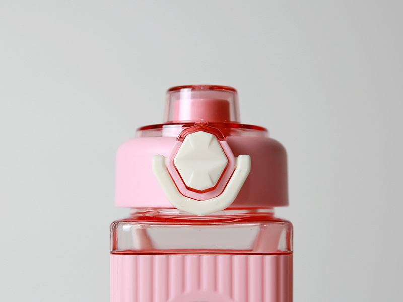 亚马逊创意水杯弹盖手提方形水杯 男户外运动直饮水壶 学生太空杯详情12