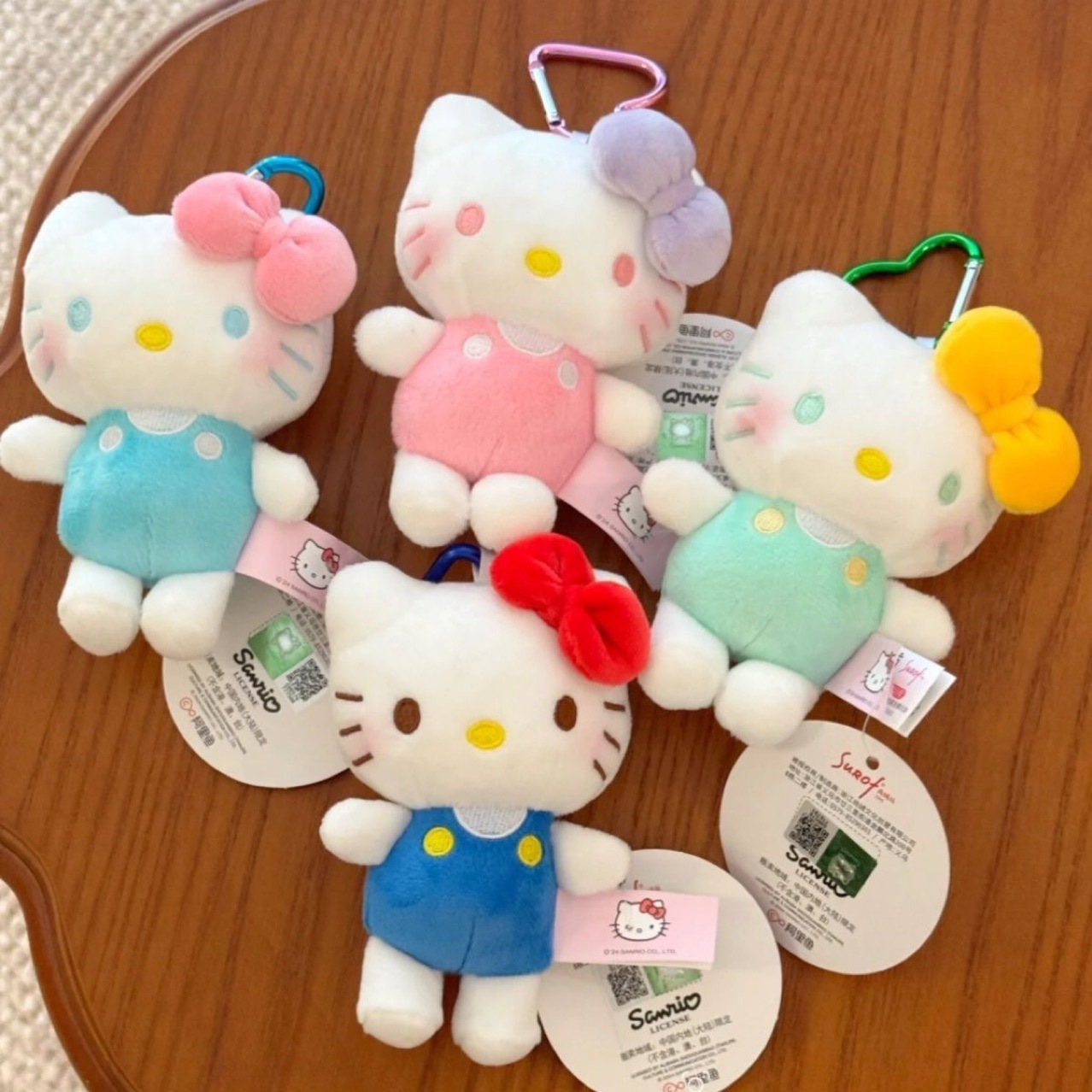 可爱hellokitty挂件凯蒂猫kt毛绒玩具猫咪公仔玩偶包包钥匙扣挂饰详情2