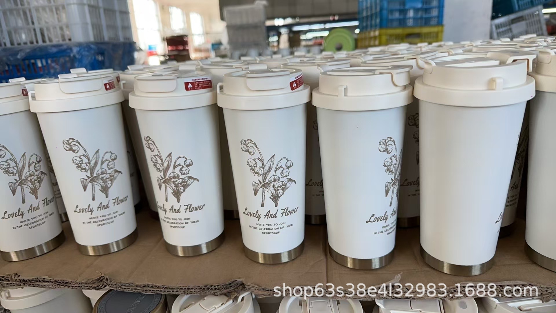 铃兰花双饮316保温杯不锈钢水杯咖啡杯高颜值简约杯子批发礼品定详情18