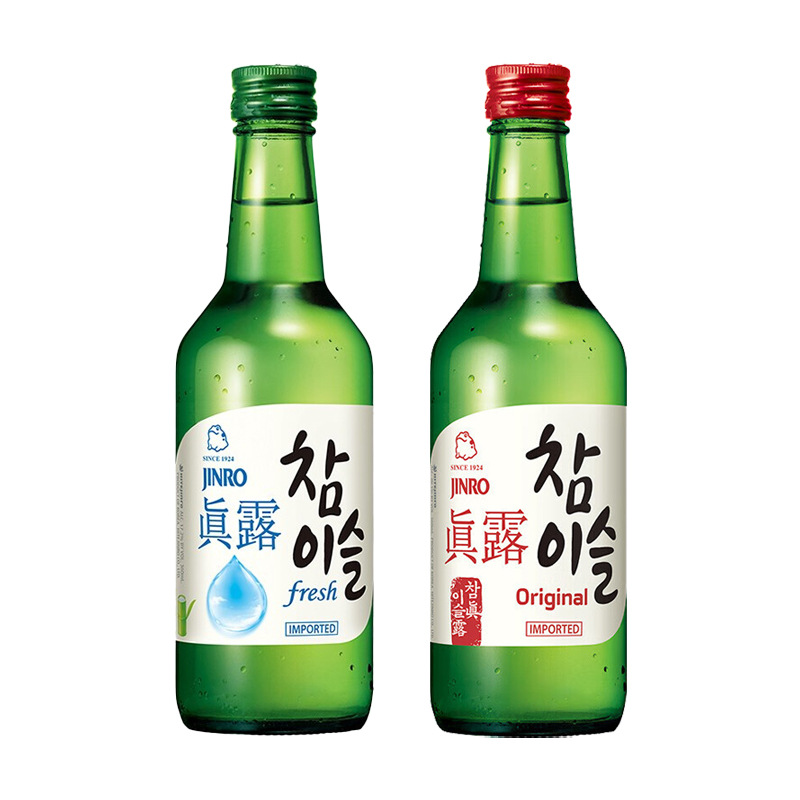 Korean Jinro Soju, grape-flavored liqueur, bamboo charcoal wine, fruit wine, low-alcohol sweet wine for women pic 4