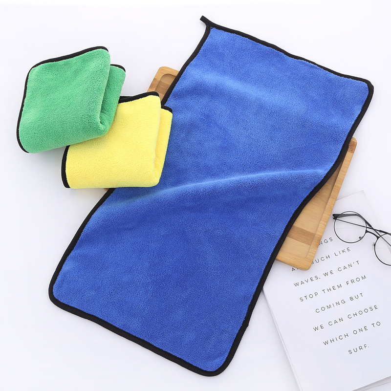 【 Chi Jia 】 High-density composite car cleaning cloth, cleaning cloth, car washing, thickened double-sided hook, large LOGO car pic 8