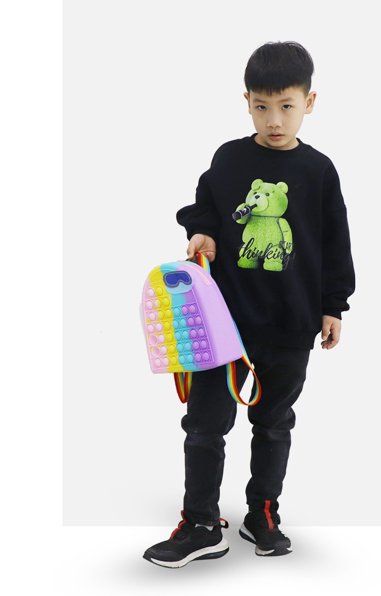 New dinosaur backpack, silicone backpack, Werewolf Killer, large capacity in stock, stress-relieving, Press and Play educational toys from Rat Killer Pioneer pic 11