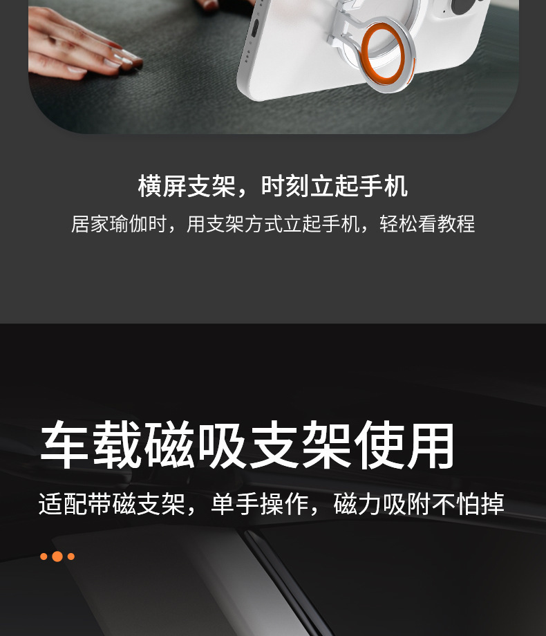 magsafe magnetic mobile phone convenience stand, metal lazy desktop stand, zinc alloy mobile phone ring buckle new style pic 17