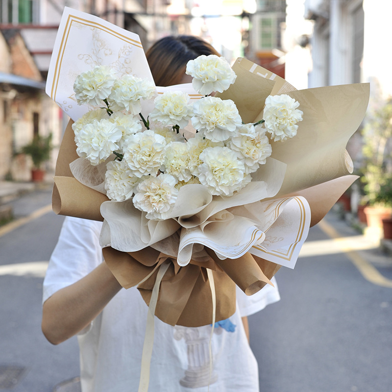 雾面纸铃兰之花防水韩式包花纸艺材料花束包装玫瑰花店花艺用品详情15