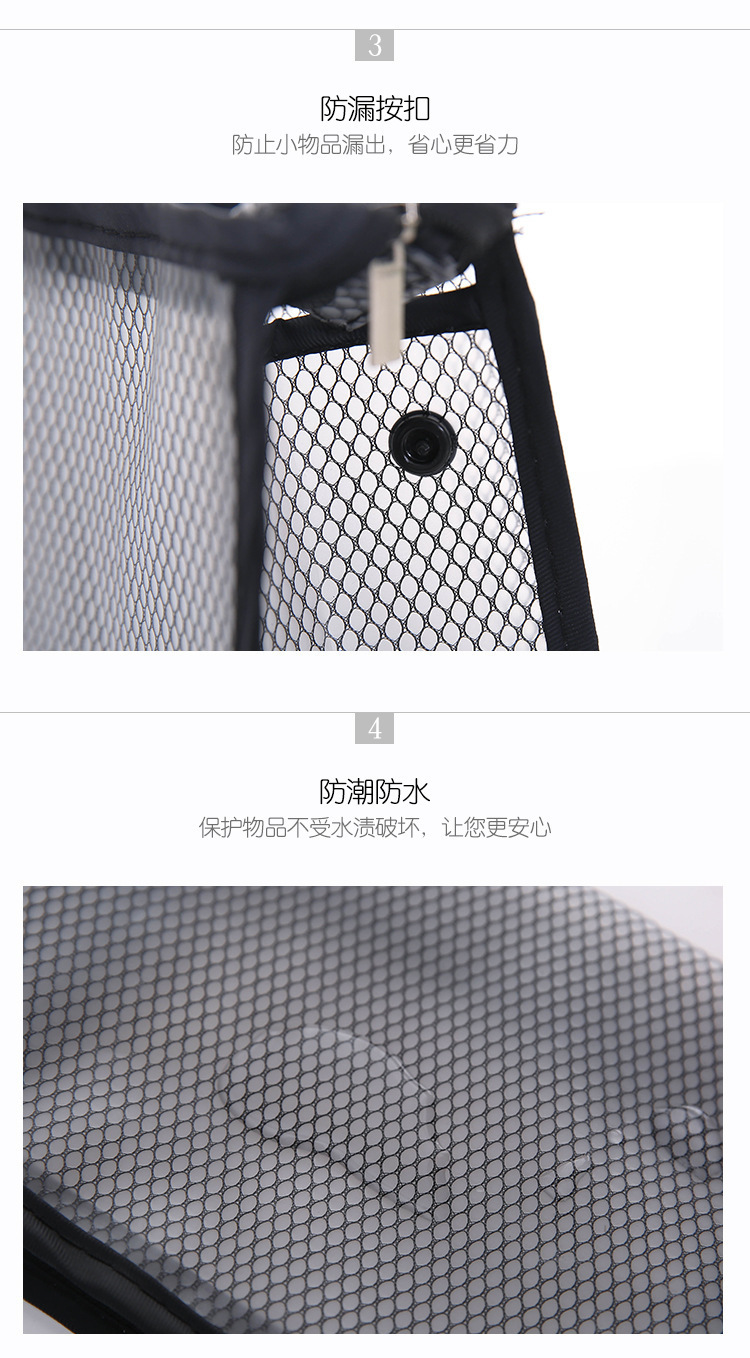 Transparent cosmetic bag, travel storage bag, portable PVC grid toiletry bag, waterproof travel cosmetic supplies storage bag pic 12