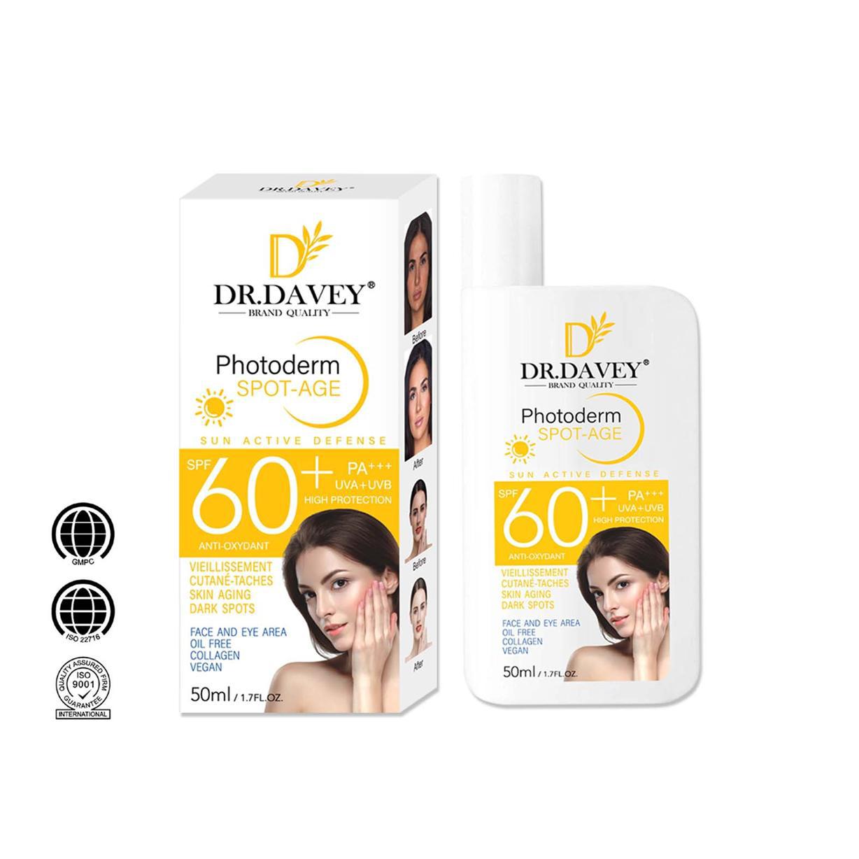 DR.DAVEY cream 40/50/60/90 hydrates, moisturizes, non-greasy and protects against ultraviolet rays pic 3