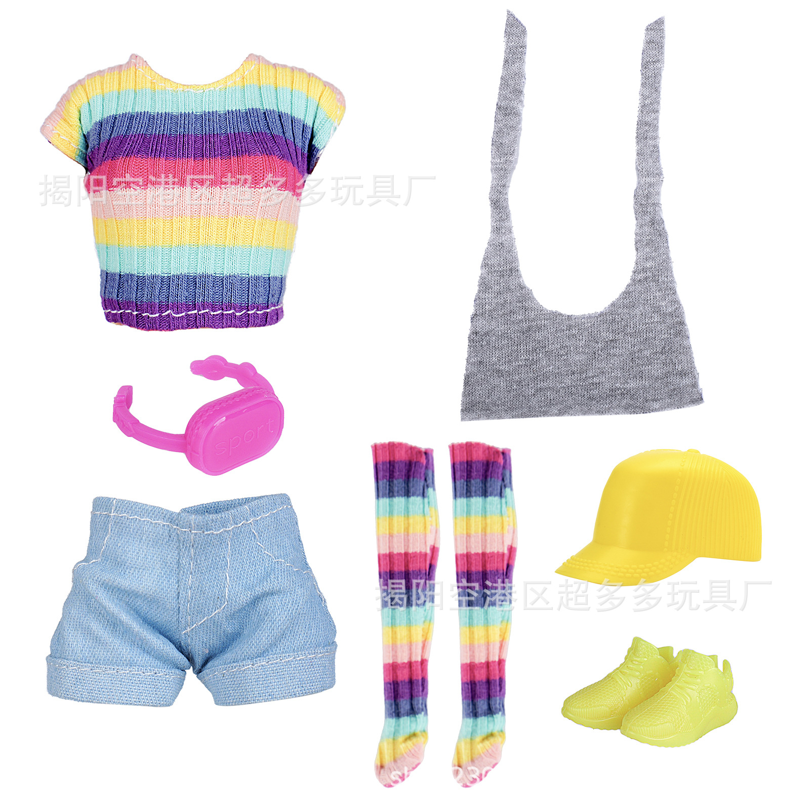 女孩玩具11寸30cm娃娃跑步换装衣服时装裤子袜子运动丽家时尚跨境详情12