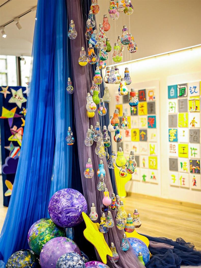 纯色软网纱蓝色主题幼儿园田园风场景婚礼ins风纱网布料详情2