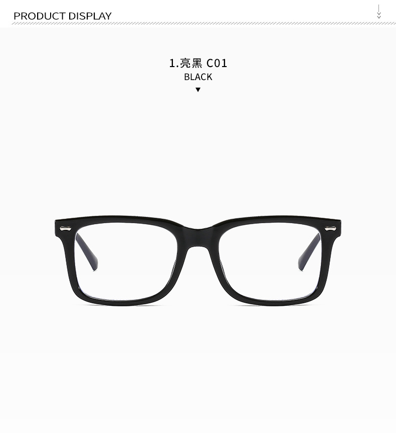 The 2025 new square optical glasses are casual, fashionable and trendy. They are flat light glasses suitable for both men and women for study and work pic 12