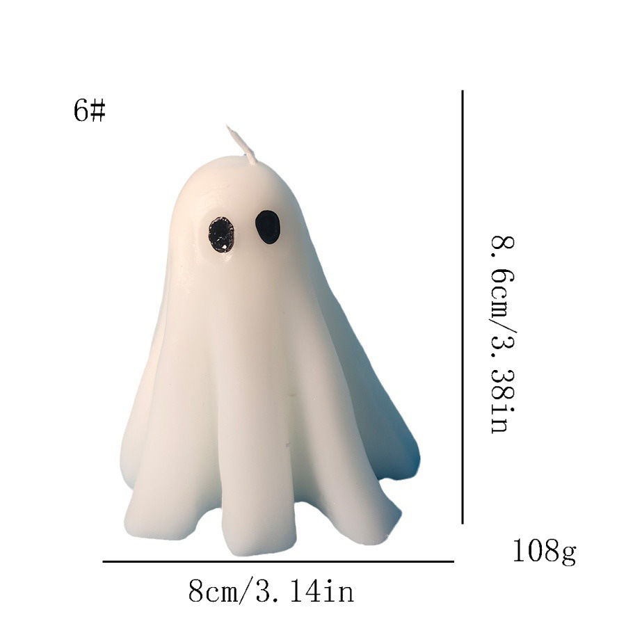 万圣节幽灵造型5款香薰蜡烛香薰摆件手工制作详情9