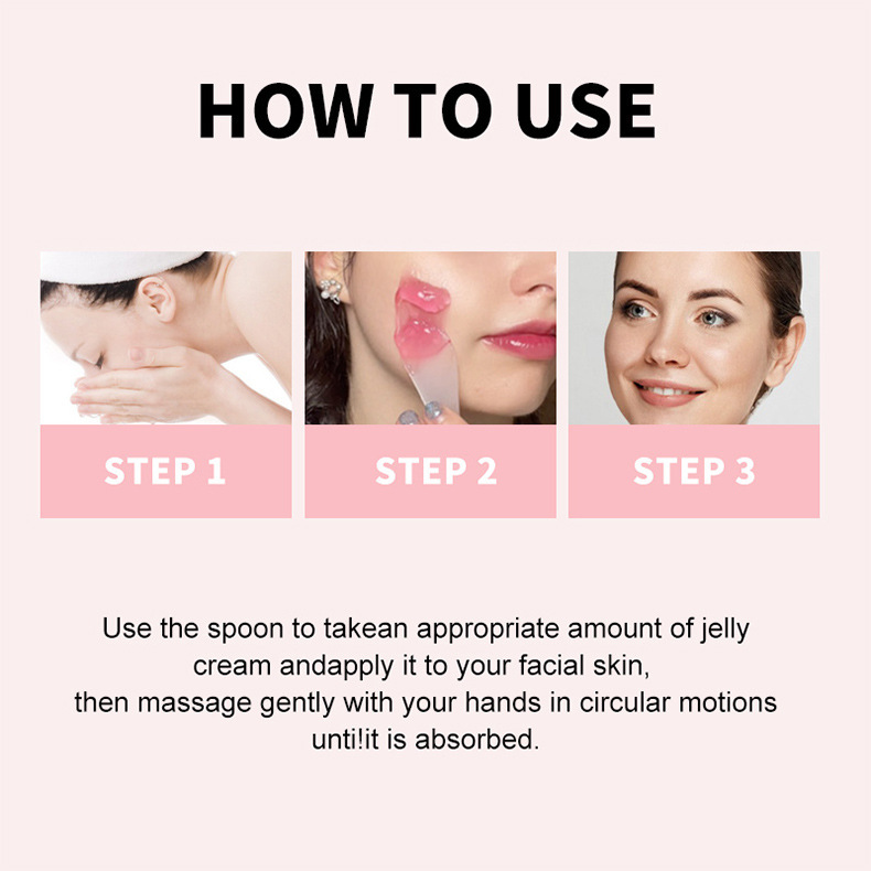 WWP跨境胶原蛋白果冻霜面霜凝胶补水高保湿滋润烟酰胺面膜亚马逊详情9