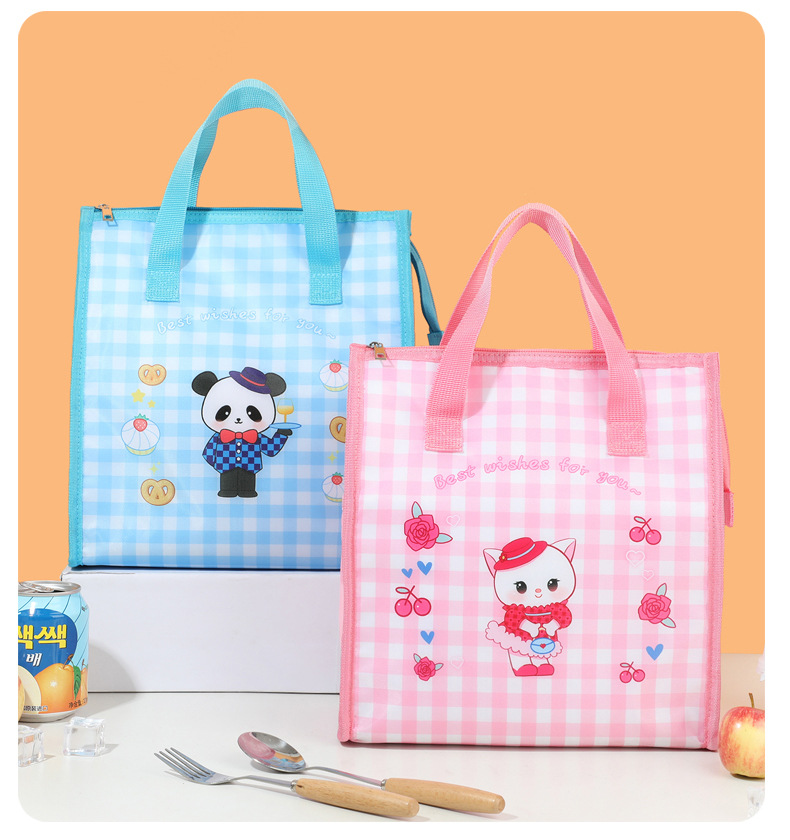 厂家直销批发学生手提饭盒袋多功能牛津布加厚饭盒手提保温袋详情15