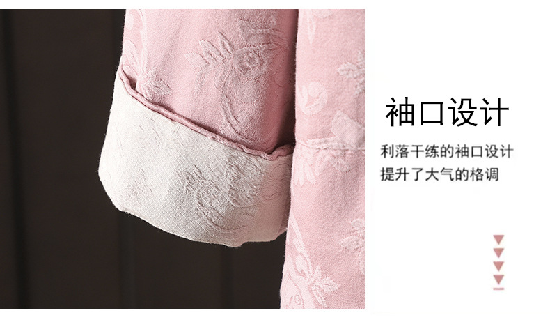国潮中式棉麻盘扣上衣女中国风复古文艺对襟盘扣立领长袖棉麻衬衫外套详情5