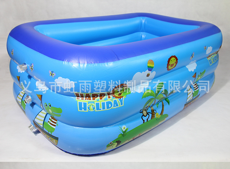 充气方形猴子三层水池游泳池儿童家用戏水池球池婴儿浴池鱼池详情13