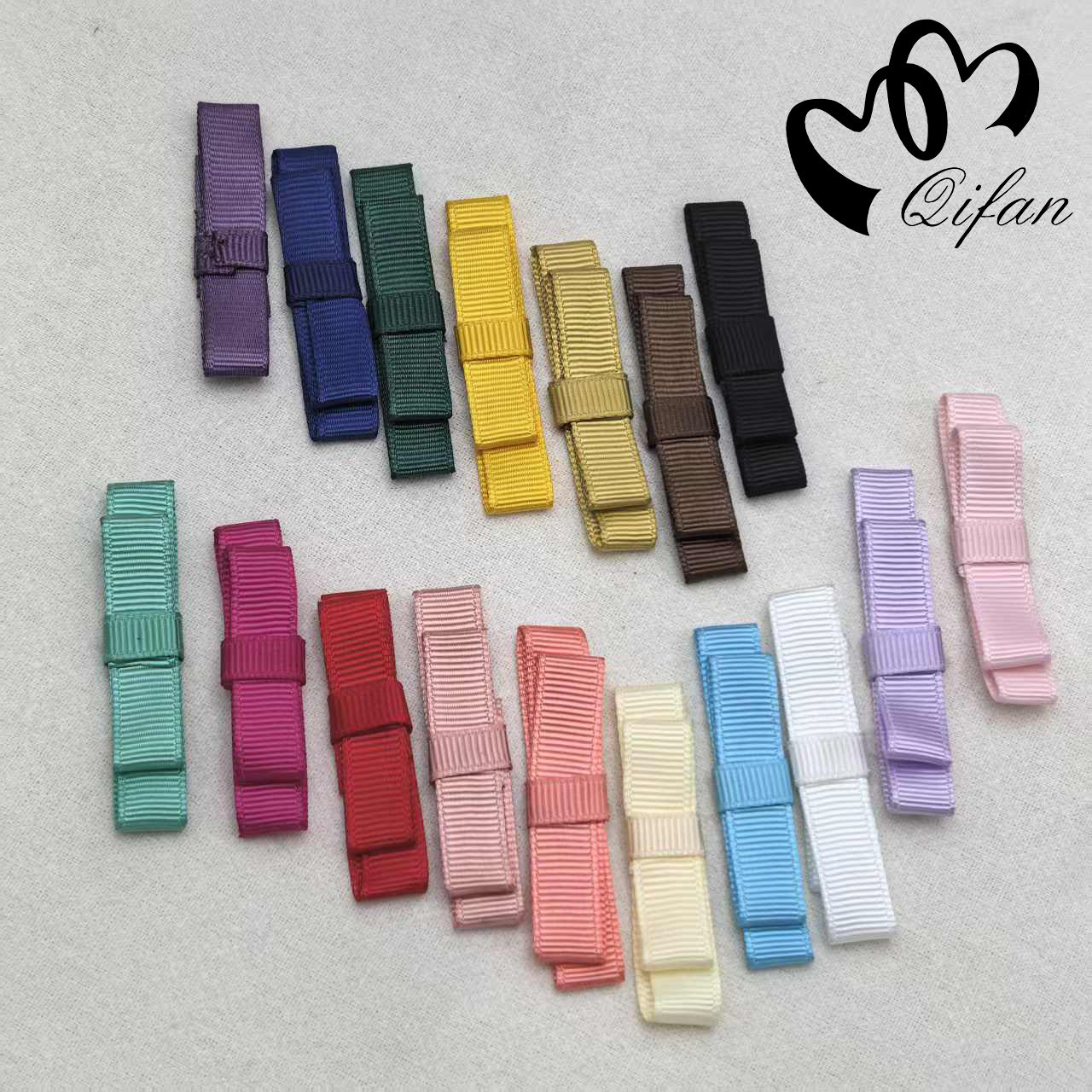 厂家供应手工双层罗纹一字蝴蝶结 服装辅料箱包礼盒包装饰品配件详情5