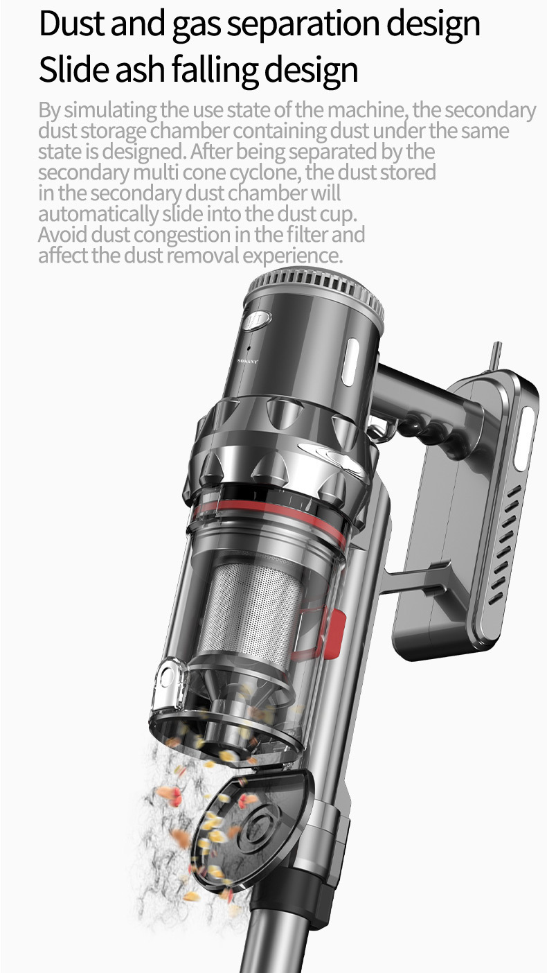 Cross-border SOKANY3377 household handheld multi-in-one wireless charging VACUUM CLEANER pic 6