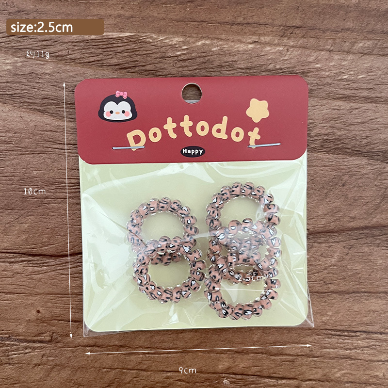 Thumb color mini telephone line hair band, hair accessory, hair tie, high elasticity, no damage to hair, fresh and versatile hair accessory pic 15