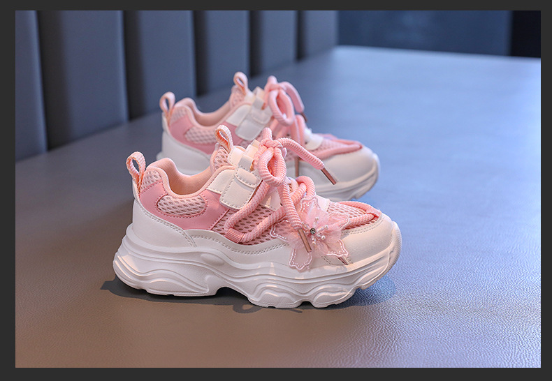 女童运动鞋网面老爹鞋2024秋季新款儿童软底跑步鞋中大童透气网鞋详情10