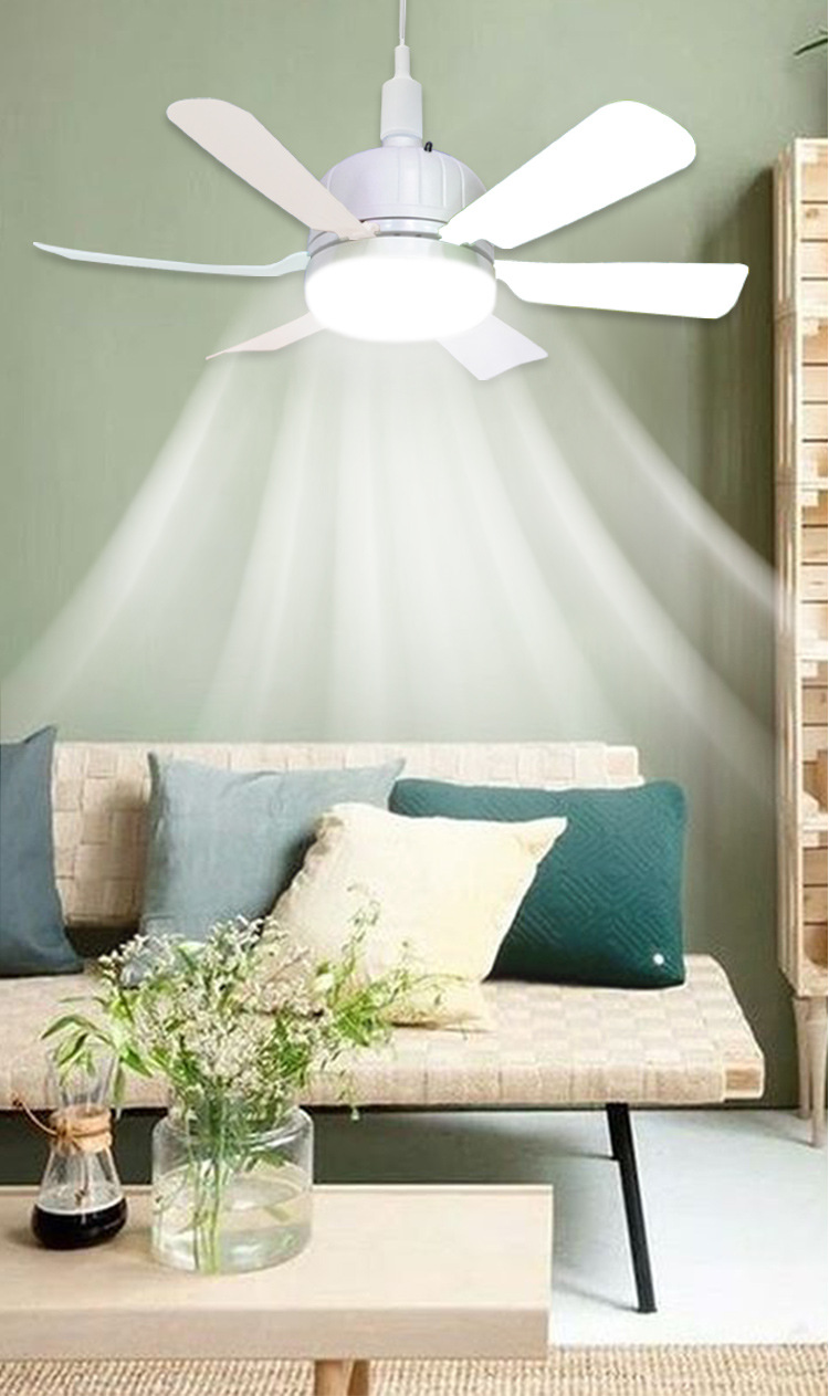 U型6叶灯LED折叠叶子灯E27螺口飞碟灯宽压遥控调光风扇灯可调光详情35