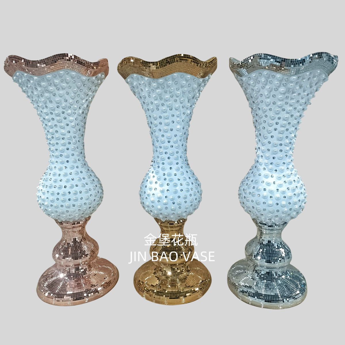 New desk lamp base with pearl surface, fiberglass reinforced plastic floral arrangement, flower vase, hotel, shopping mall, front desk, study, and decorative item pic 11