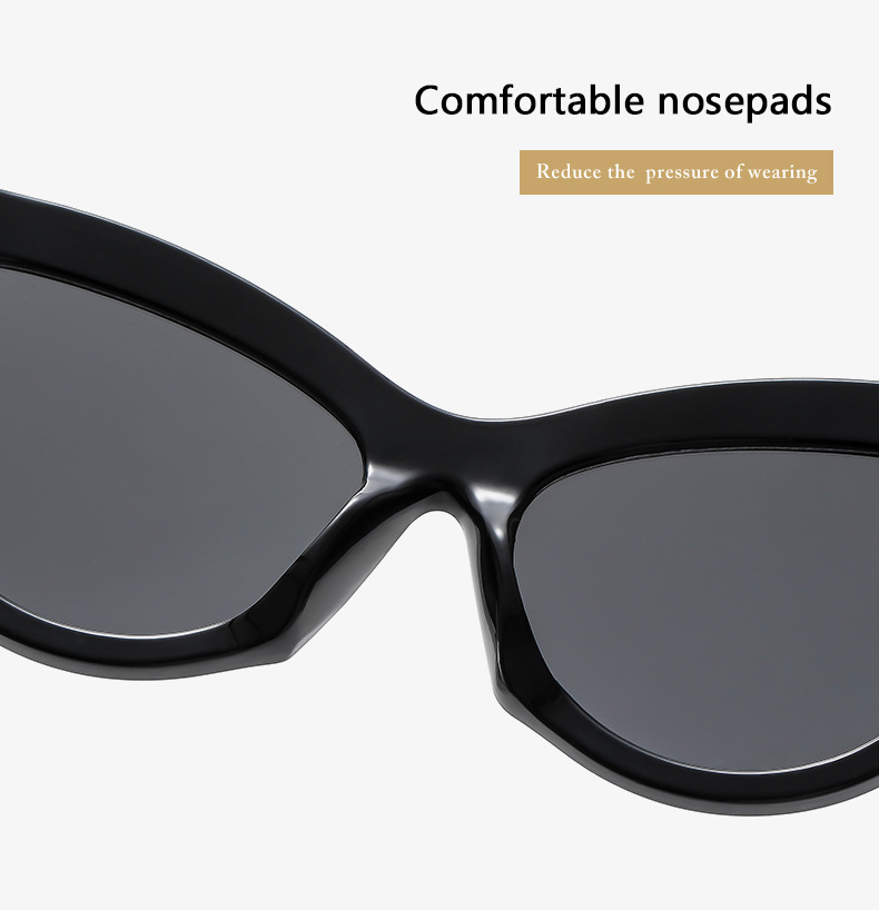 2024新款猫眼太阳镜女时尚个性穿搭走秀眼镜男防晒遮阳墨镜潮批发详情10