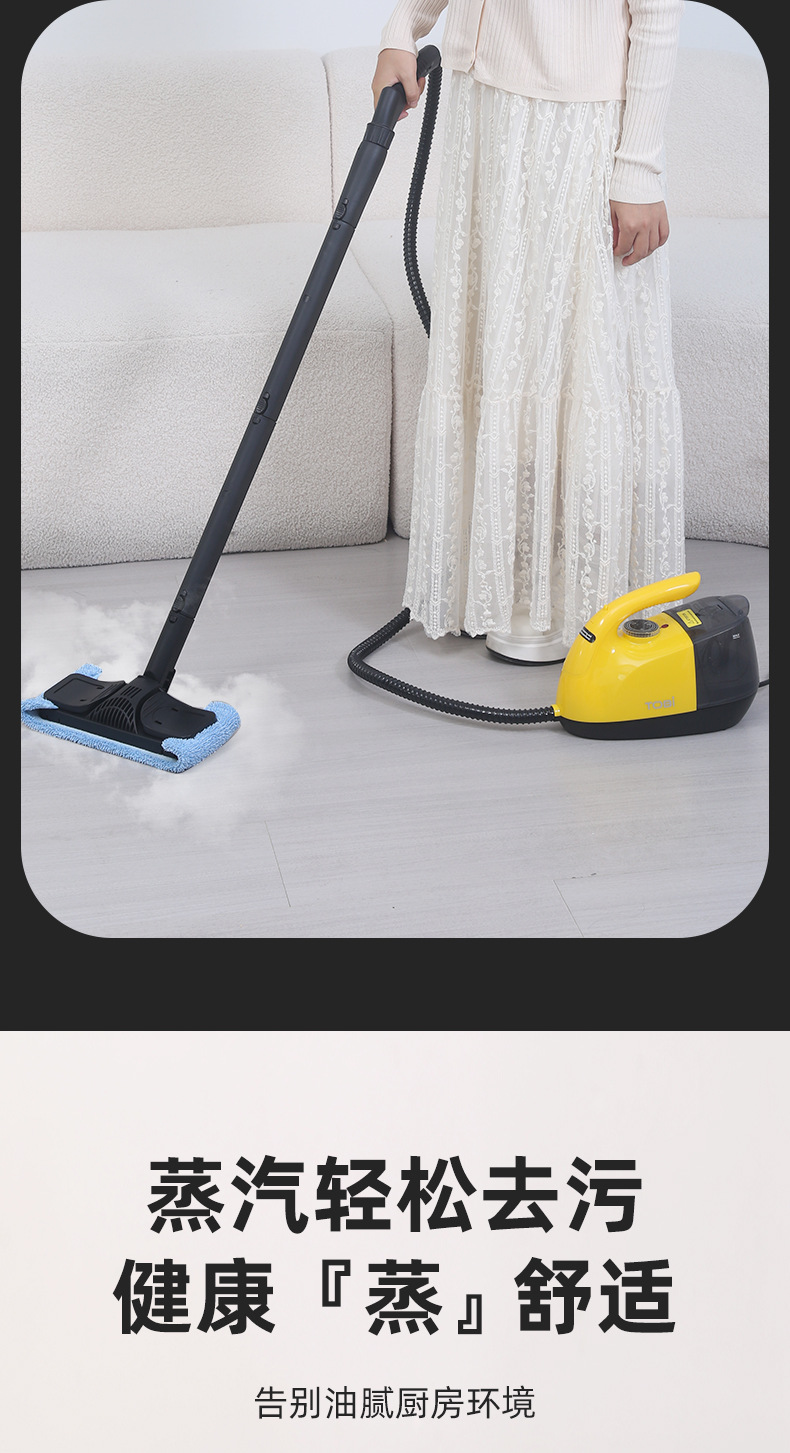 多功能家用高温清洁机玻璃沙发清洁刷蒸汽清洁刷去尘擦拖地机详情4