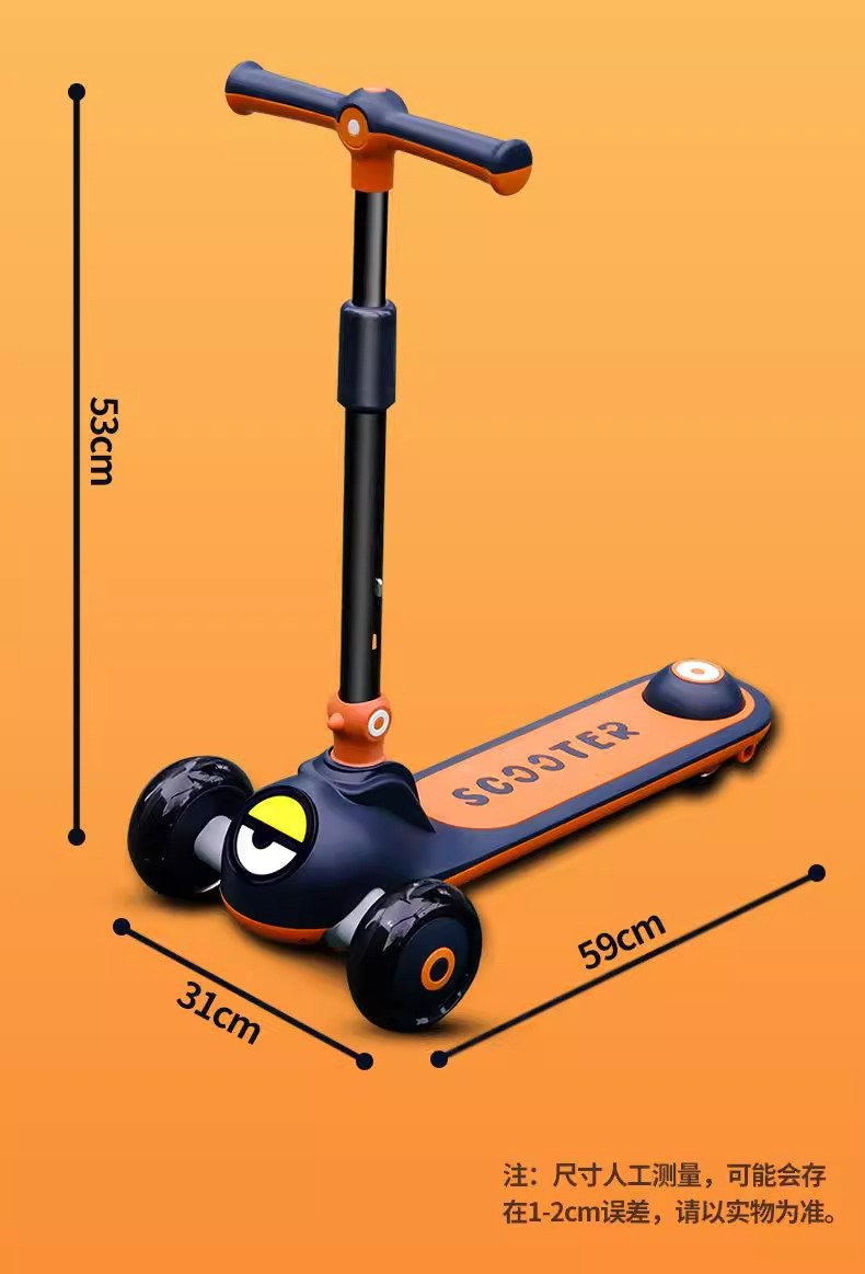 滑板车儿童1-3-6-12岁男女孩踏板可坐可骑三合一宝宝滑滑溜溜车详情12