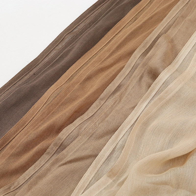 秋季新款纯色热销马来印尼人棉头巾  单色宽边薄款莫代尔透气围巾详情13