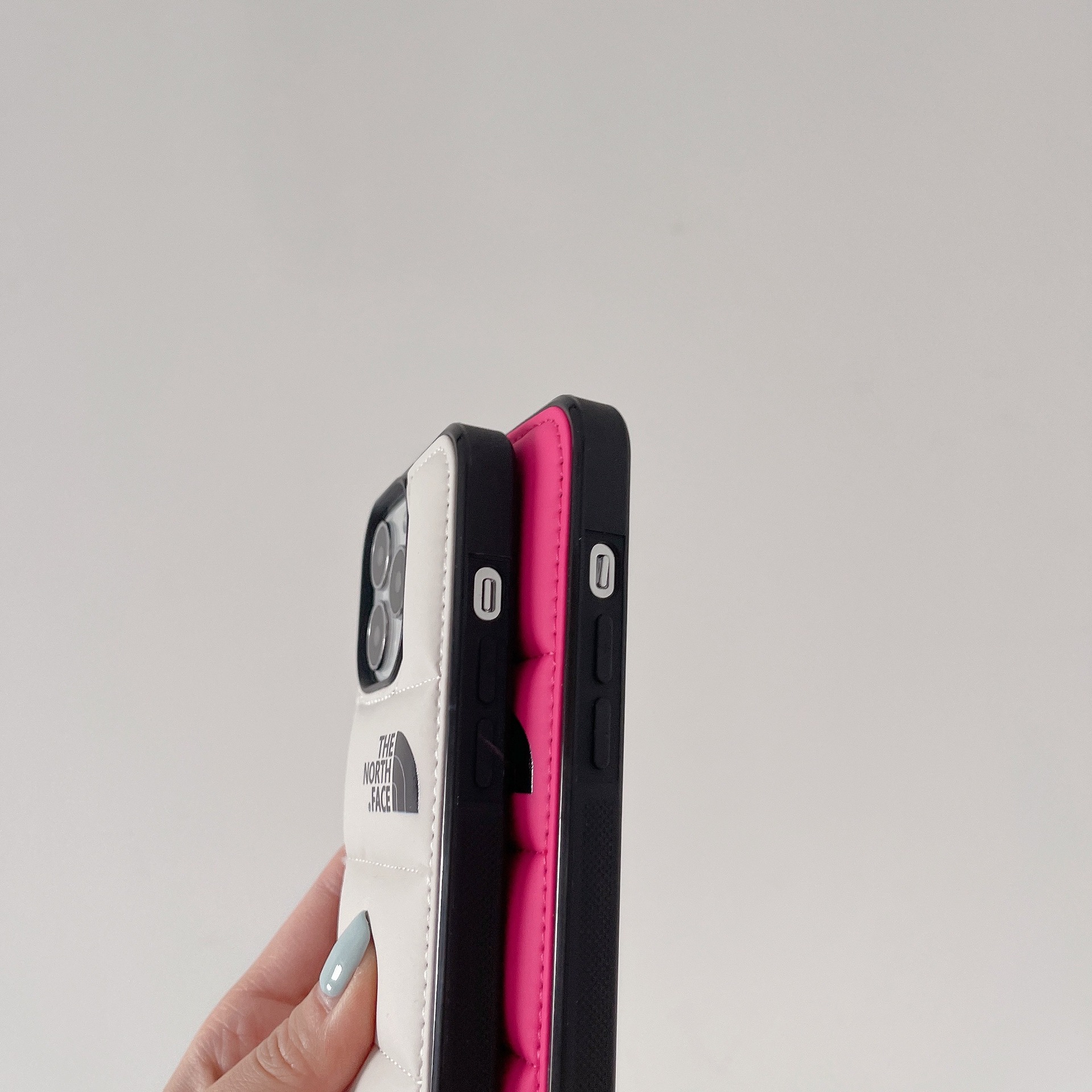 羽绒服北面适用iPhone16promax填充棉手机壳14promax充棉羽绒服13详情22