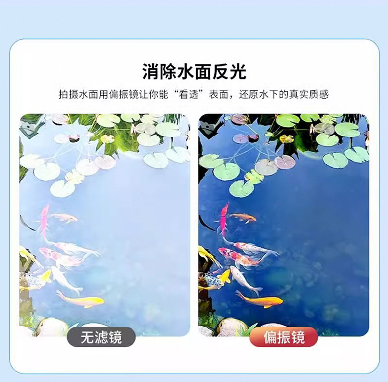 手机偏振镜专用摄影滤镜拍照高清专业cpl偏光镜通用52mm辅助拍摄详情8