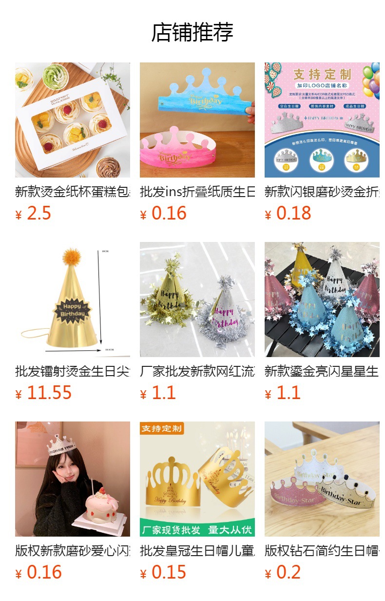 Influencers estilo oro plata borla corona sombrero de cumpleaños niños adultos fiesta fiesta pastel decoración sombrero de papel pic 13