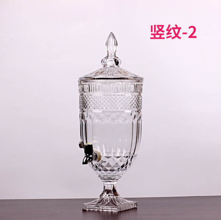 玻璃果汁罐饮料桶带龙头商用柠檬水果汁桶 大容量密封详情6