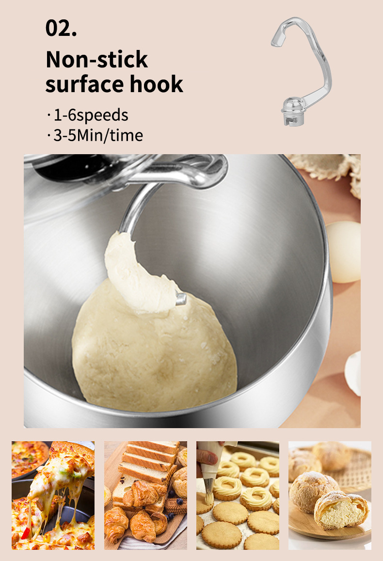 Foreign trade export SOKANY05001 dough kneading machine 11L household chef machine fully automatic egg beating and dough mixing machine pic 6