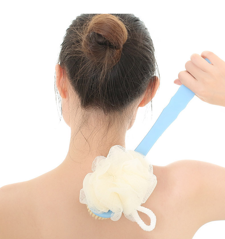 Bath massage brush, bathing wonder, soft-bristled back scrubbing two-in-one, bath ball brush, double-sided bath flower bathing brush pic 8