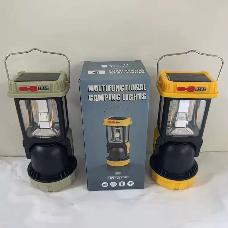 New LED solar multi-functional camping hanging lamp, tungsten filament multi-speed adjustable outdoor strong light emergency lamp, hand-held lamp pic 12