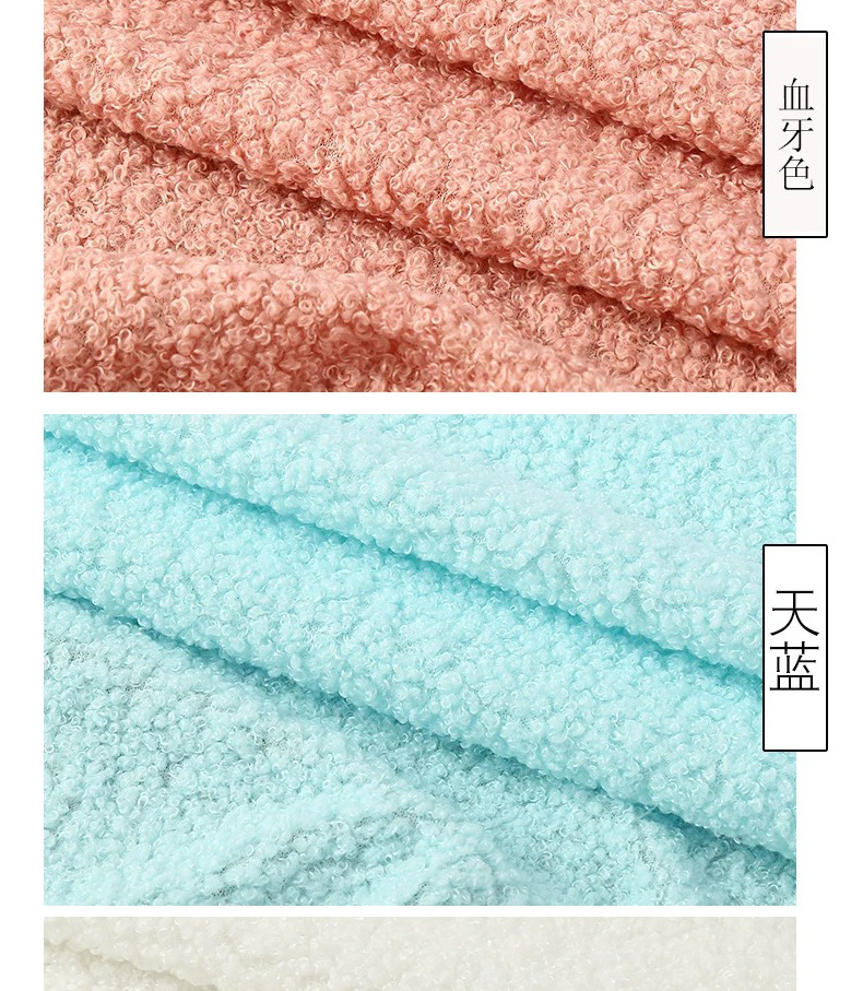 泰迪绒面料加厚涤纶颗粒绒毛绒玩具毛圈绒布料服装宠物用品布料厂详情13