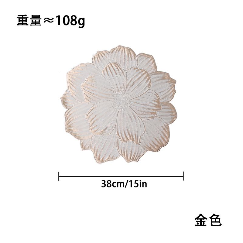 彩色花卉图案防烫餐垫浴室防滑杯垫纸巾餐巾环套装详情16