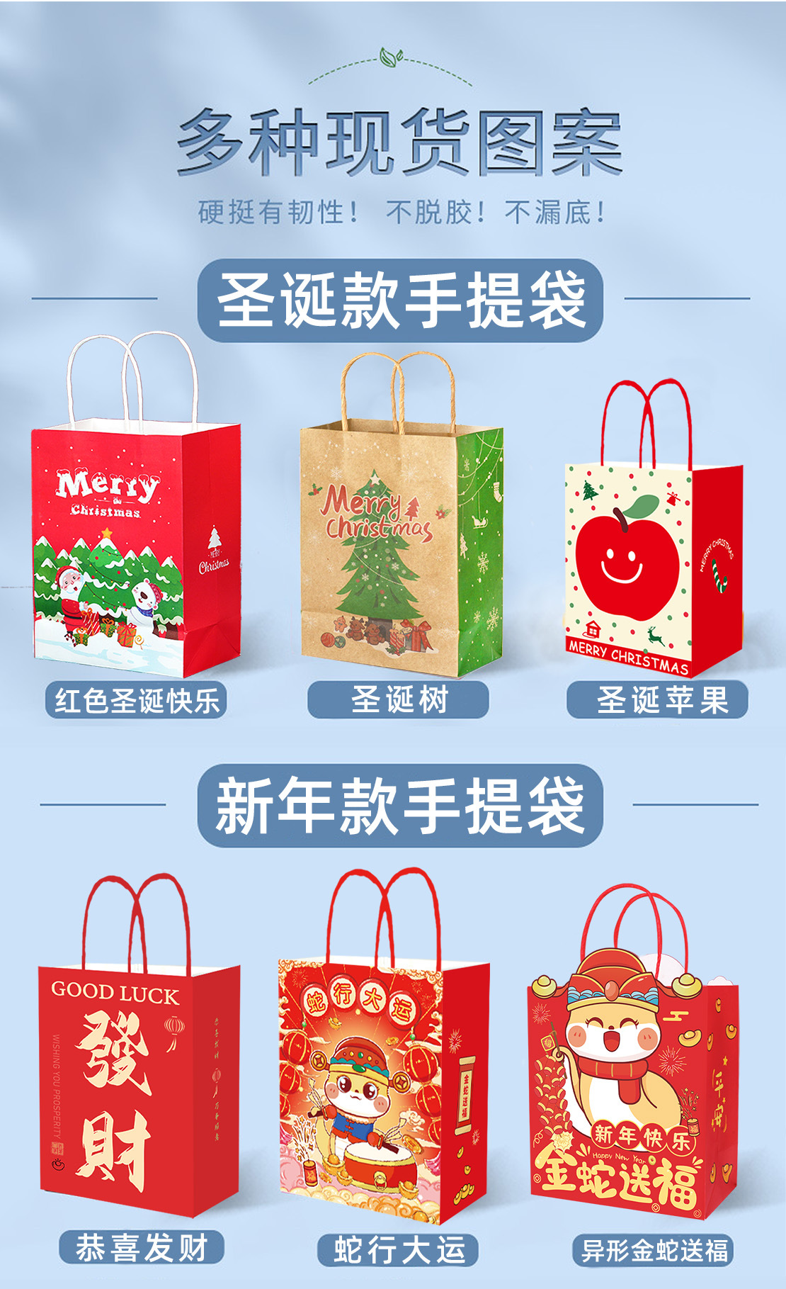 Customized kraft paper bags, gift bags, handbags, baking, coffee, wedding, Halloween, Christmas, and foreign trade takeout packaging bags pic 2
