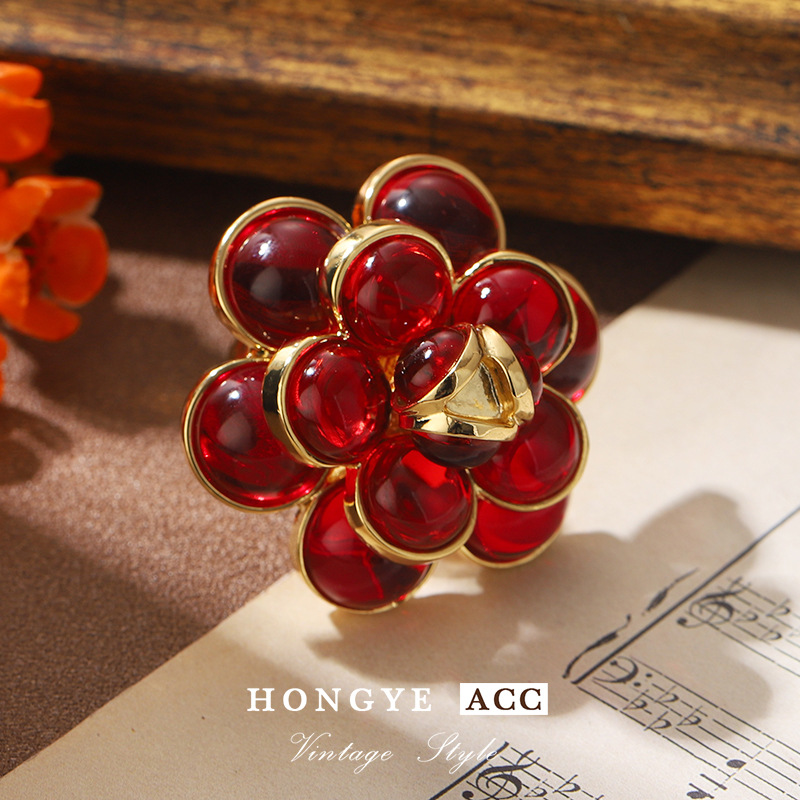 法式复古vintage高档戒指高级感小众中古精致个性西装轻奢指环女详情17