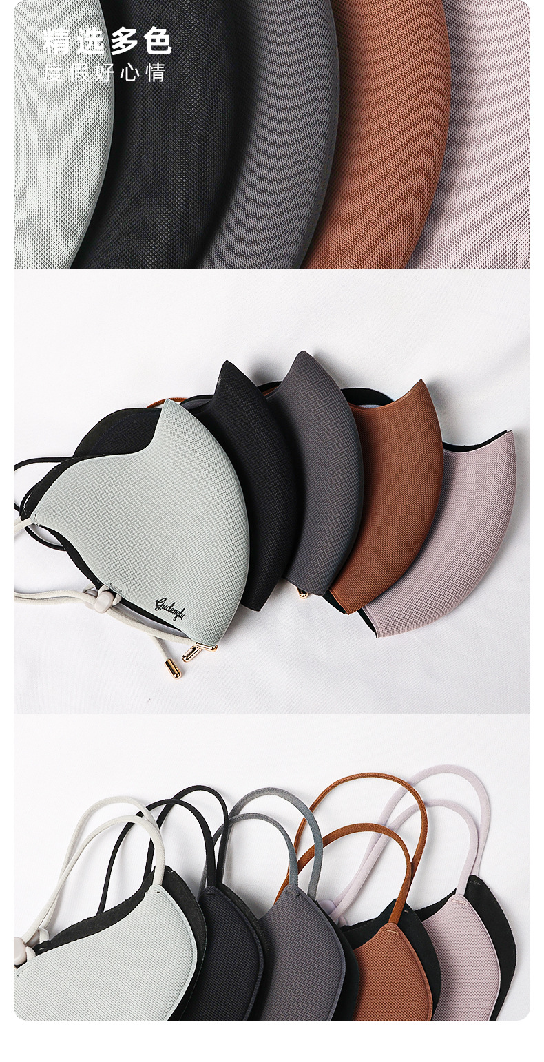 秋冬新品5D立体海绵保暖口罩骑行防风透气防寒加绒加厚脸罩面罩女详情15